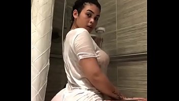 Teasing in the bathroom