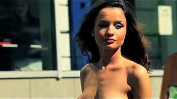 Russian Model Ekaterina Zueva walking nude for MTV Russia