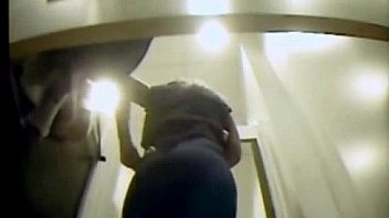 spy cam in dressing room catches bending cutie