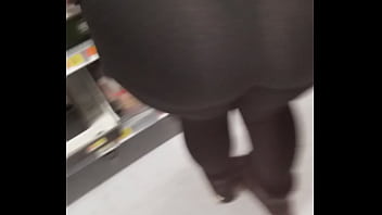 Latina ass walmart MILF bend over fruit thong see thru