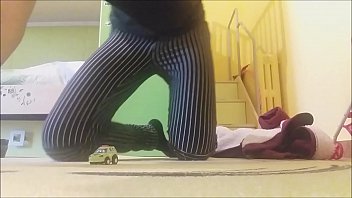 the beautiful CHANTAL in: the naked giantess with destructive heels