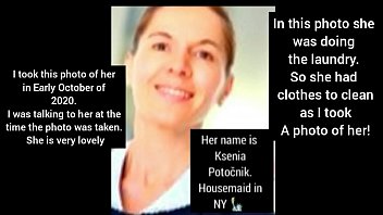 Audio Sound of Slovakian housekeeper! Her name is 'Ksenia Potočnik'  first time outside her marriage getting BBC