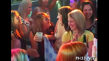 Lots of oral-stimulation from blondes and massing group sex at night club