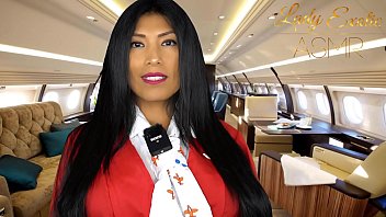 ASMR Hot Latina Flight Attendant gives you The Best Personal Attention