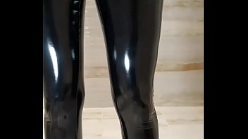 Shiny Spandex Vinile Lucidi Wetlook Pvc Vinyl Leggings