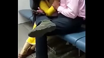 Mumbai Couple Kissing In Train