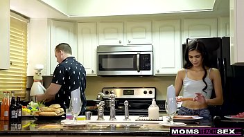 Horny Wife Makes Step Daughter Share Cock While Dad Cooks S7:E8