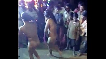 indian females paid and nude dance show . ganu