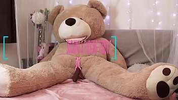 Petite Ebony Girl Sucks and Fucks Giant Bear Teaser