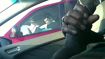 BBC CAR FLASH WHITE MILF