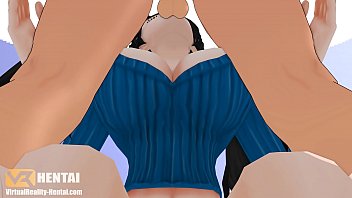 One piece nico robin sucking Dick 3D