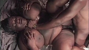 Horny busty ebony chick with enormous