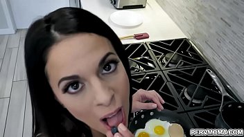 Flirty MILF Eva Long takes a huge dick for breakfast