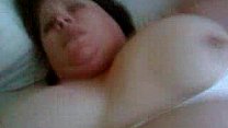 Chubby woman like massive cum load